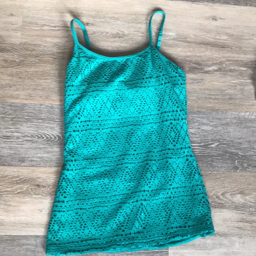 Turquoise tank top